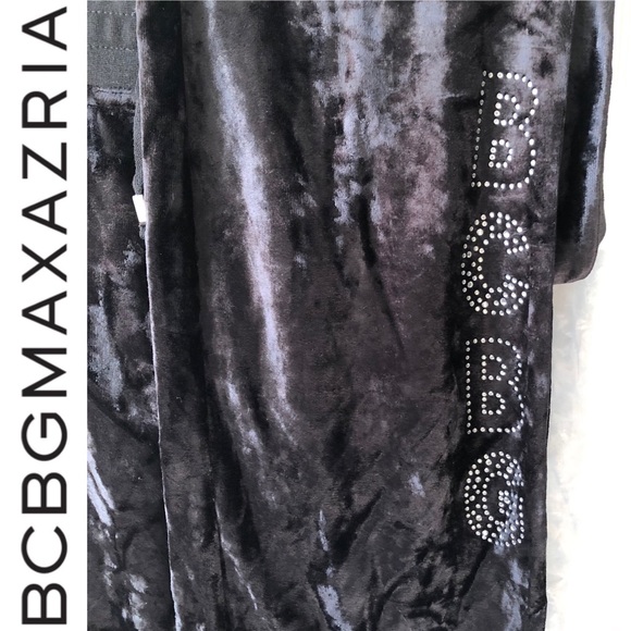 🆕 Hooded Velour Studded Sweat Suit BCBG MAX AZRIA - Picture 6 of 15